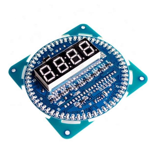 DS1302 Rotating LED Display Alarm Clock Module LED Temperature Display