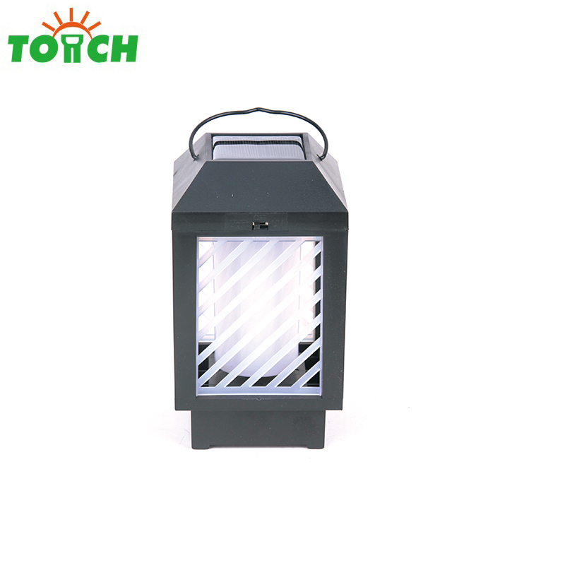 Portable solar camping lantern rechargeable flickering flames solar torch light spotlight for outdoor garden