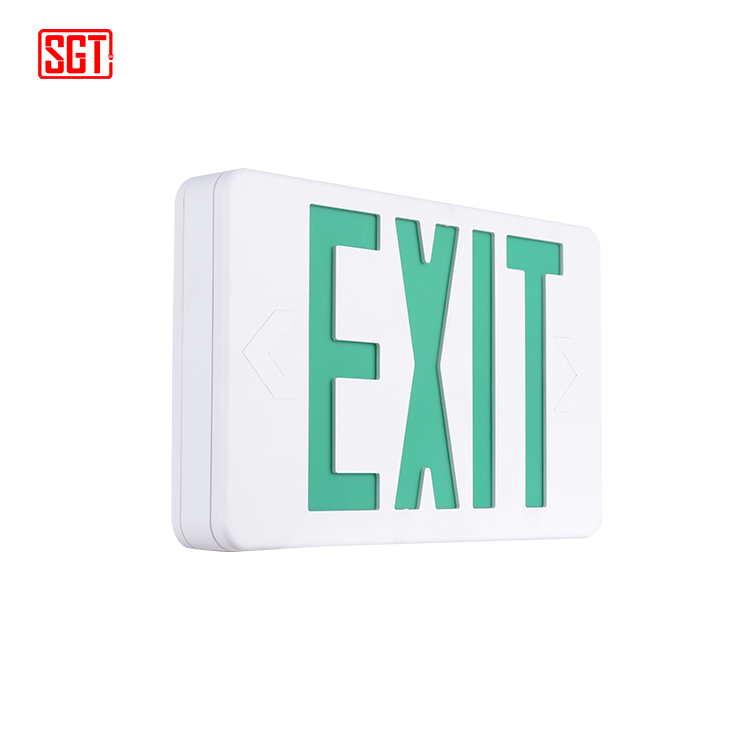 North American standard 120v hanging fluorescent led light emergency exit door signs