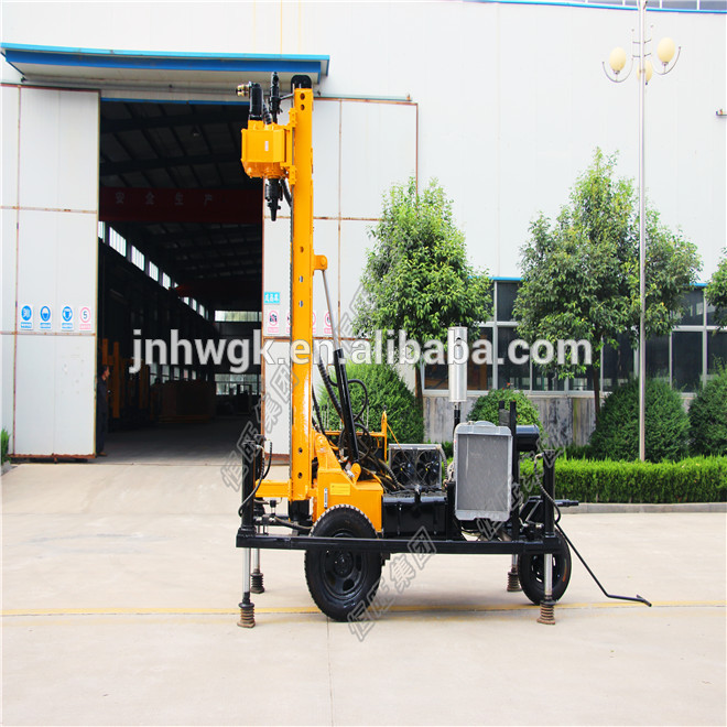 Crawler mountain mobile pneumatic drilling rig