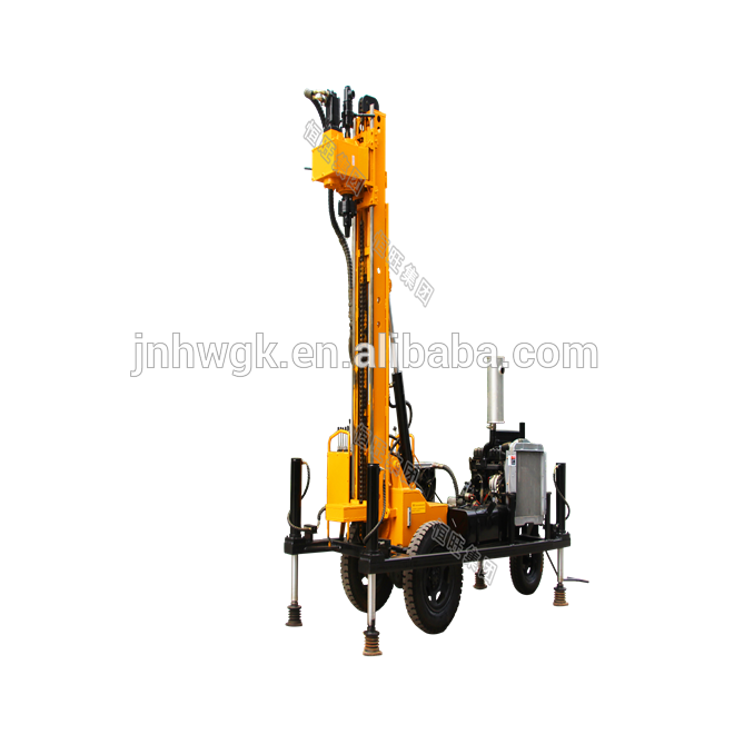 150m crawler type pneumatic water well drilling rig machine made in china