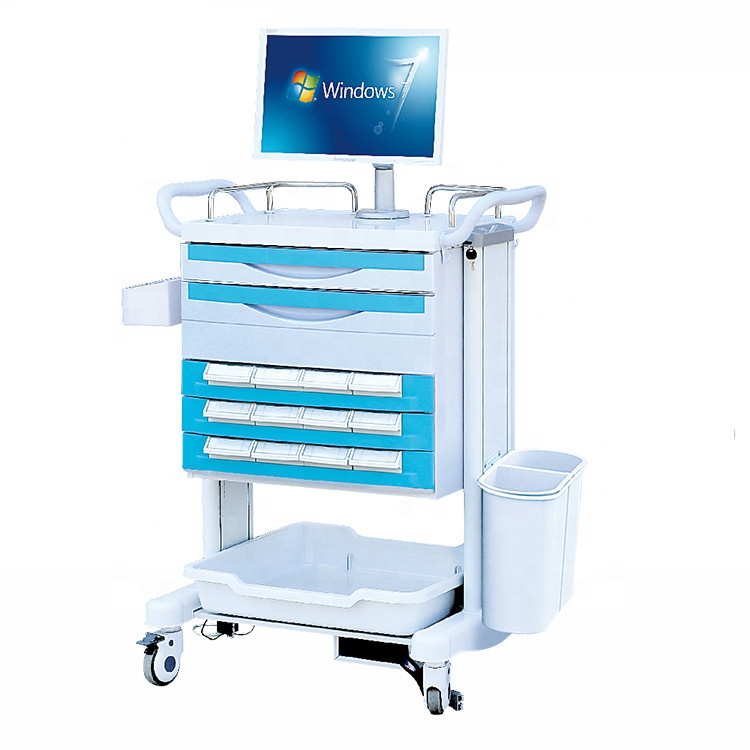 Hospital cart Emergency Medical Cart Mobile clinical drug trolley MWT-2