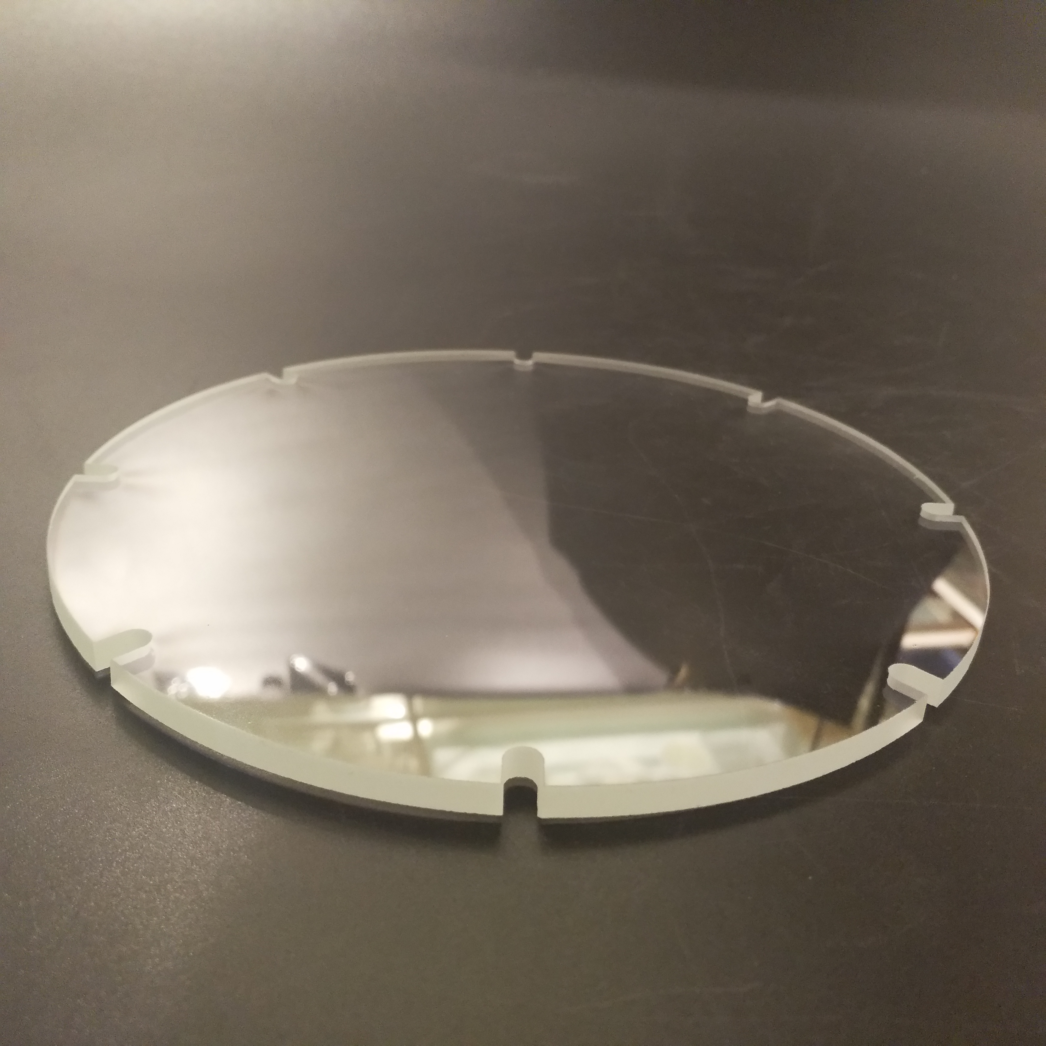 China Supplier Low Iron Tempered Sight Glass with Grooves