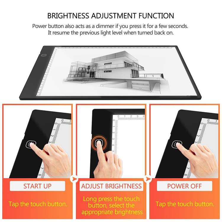 LED Art-craf Tracing Light Pad Light Box For Artists,Drawing SketchingNew A4 Ultra-thin Portable LED Light Box Tracer USB Power