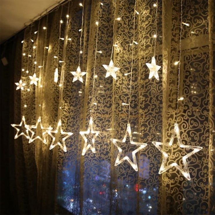 Waterproof outdoor decorative color changing led light curtain