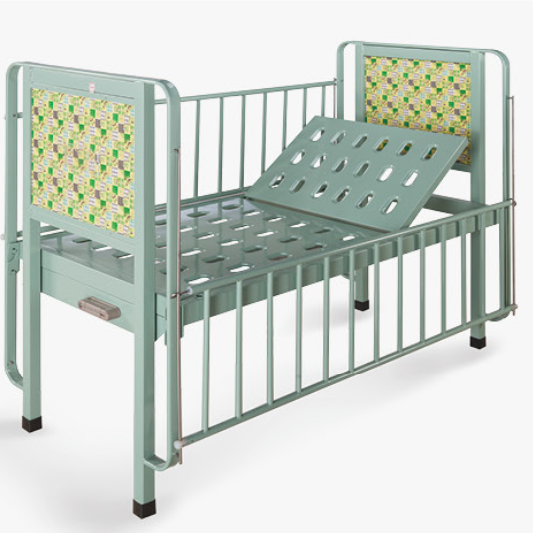 Hospital children bed with one shake for patient use
