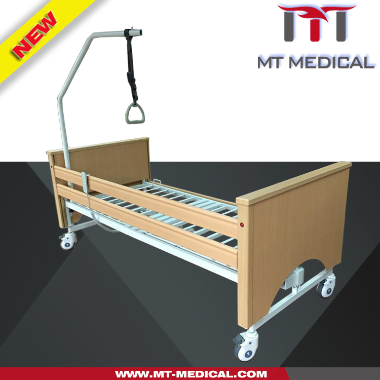 Hospital Equipment portable furniture folding Bed with Mattress folding wooden Bed