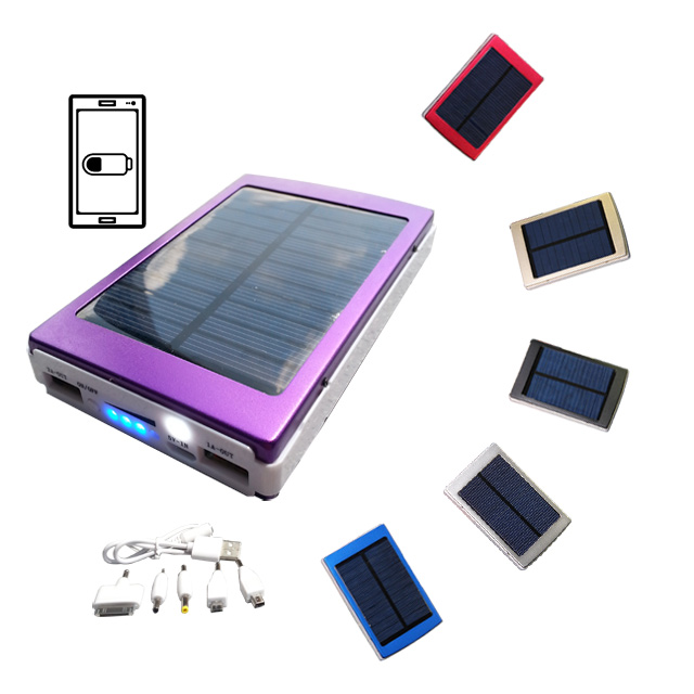 18650 battery solar power bank phone charger 12000mah solar charger for mobile