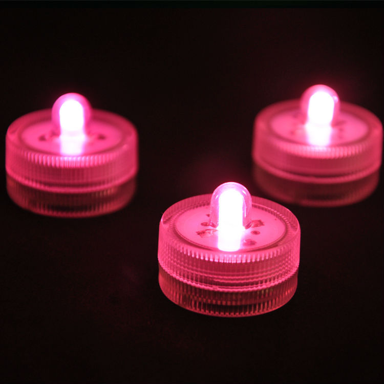 Floating LED Candle tea Light Electronic Flameless & Smokeless For Christmas Waterproof Tealight LED Submersible Lights