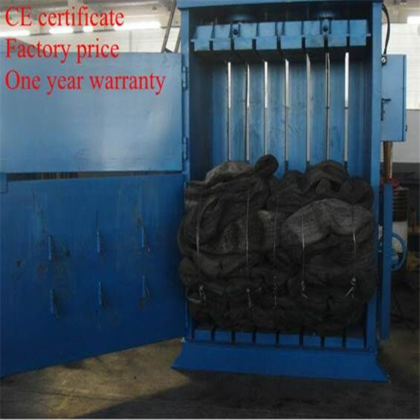 Scrap Tire Baling Machine tire recycling machinery Vertical Scrap Tyre Press Machine