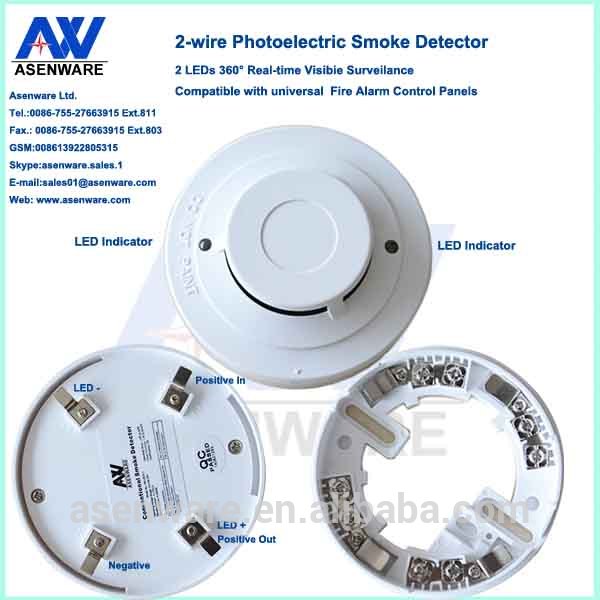 2 Wire conventional alarm fire Photoelectric Smoke Detector Smoke sensor