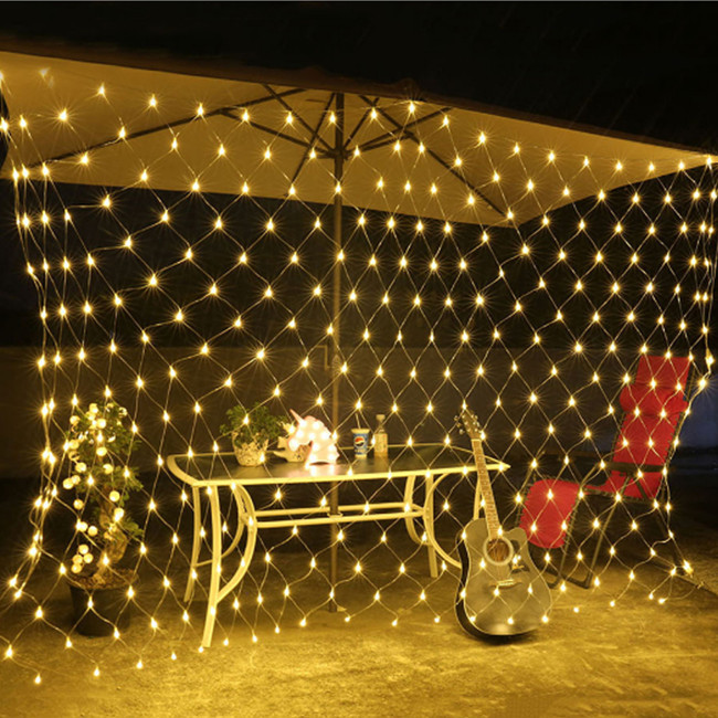 2M X 2M 144 Led Fairy Lights Festival Net Mesh String Xmas Party Wedding Christmas Lights Outdoor Decoration Holiday Lighting