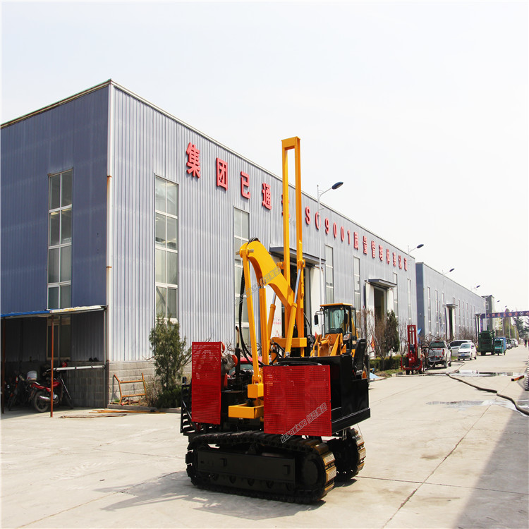 crawler pile drilling machines bore pile machine for solar project