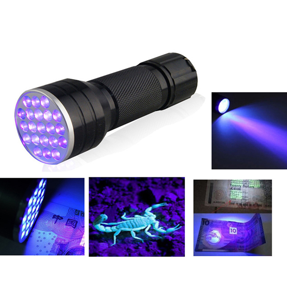 395nm UV Ultra 21 LED Flashlight Pet Urine Detector Wholesale Violet Purple light Torch led flashlight Price