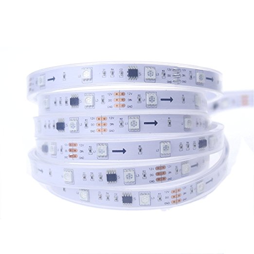 Hot sale 16.4FT 5050 SMD RGB 150 LED Strip Light 2811 IC Chasing Magic Dream color lights