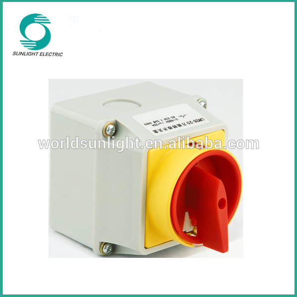 TUV approved lw26 with protective box 20A 25A 32A 63A rotary cam switch
