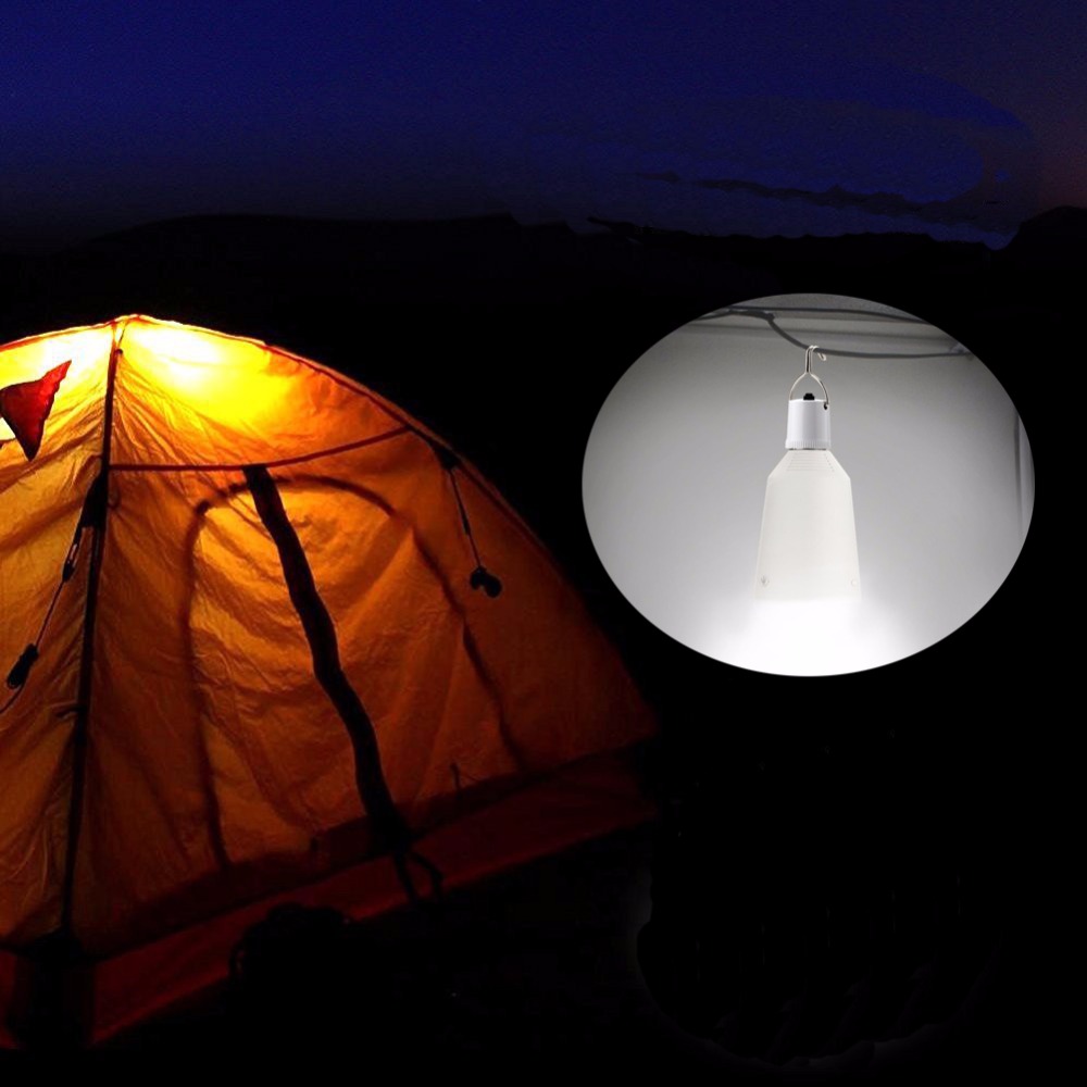 Unique design camping bulb solar powered 7W ce rohs fcc passed led solar bulb