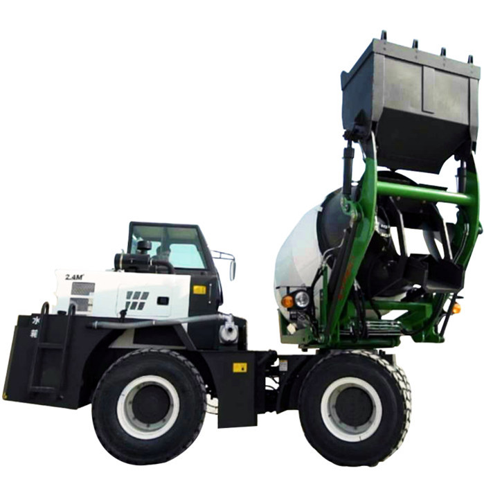 Self Loading mobile concrete mixer truck