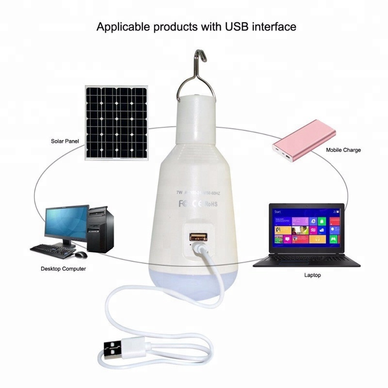 3.7v 2600mAh 18650 battery solar powered outdoor lighting, 5v dc solar generator power bank bulb