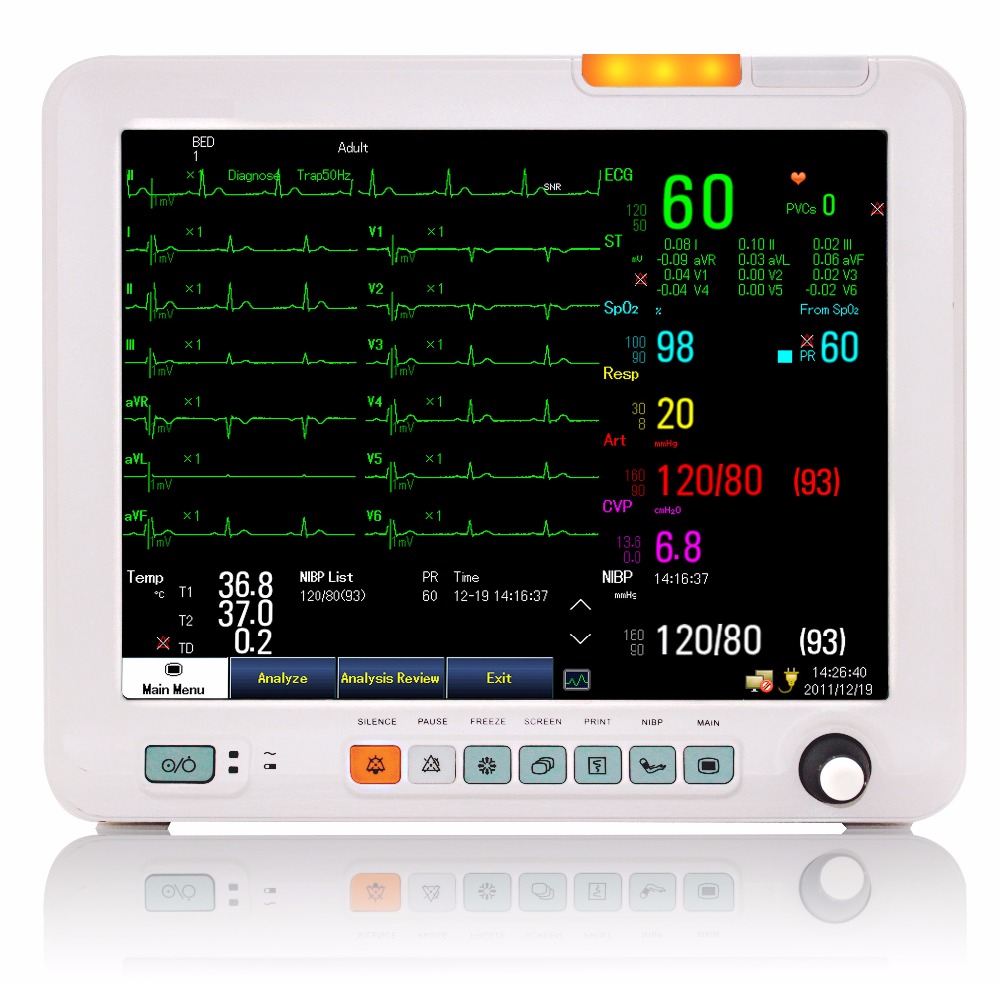 Hospital Ward Monitor Portable Multi-parameter Monitor Price
