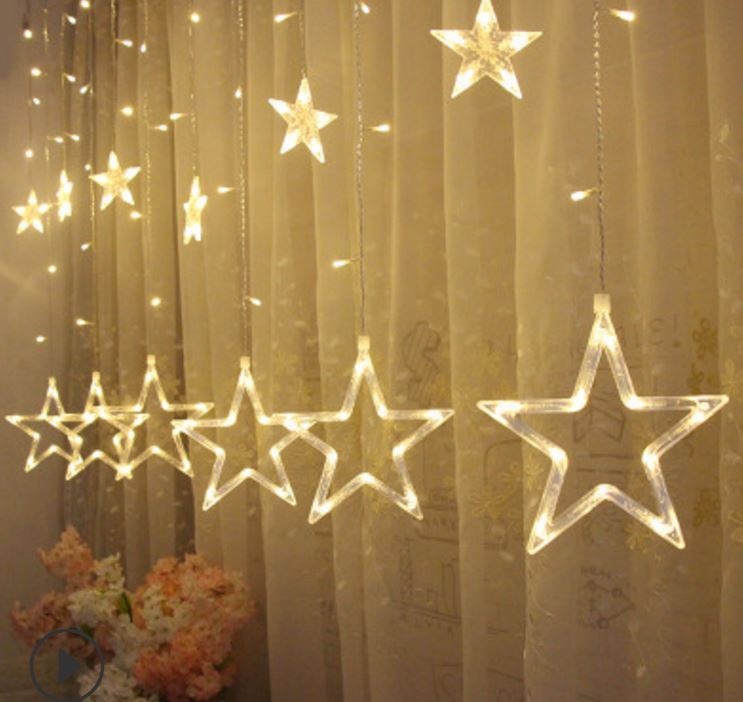 Xmas Decoration String Lights 138 LEDs Decoration SafetyLED Light Curtain