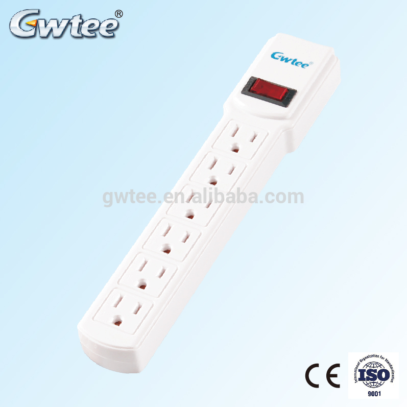 Electric multi plug socket, 4 Outlets Power Strip, US surge protector