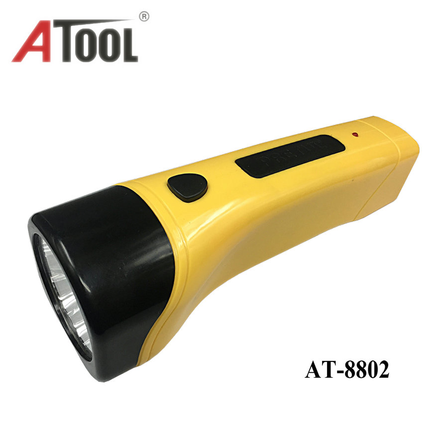 2018 hot sell ABS plastic body led rechargeable flashlight