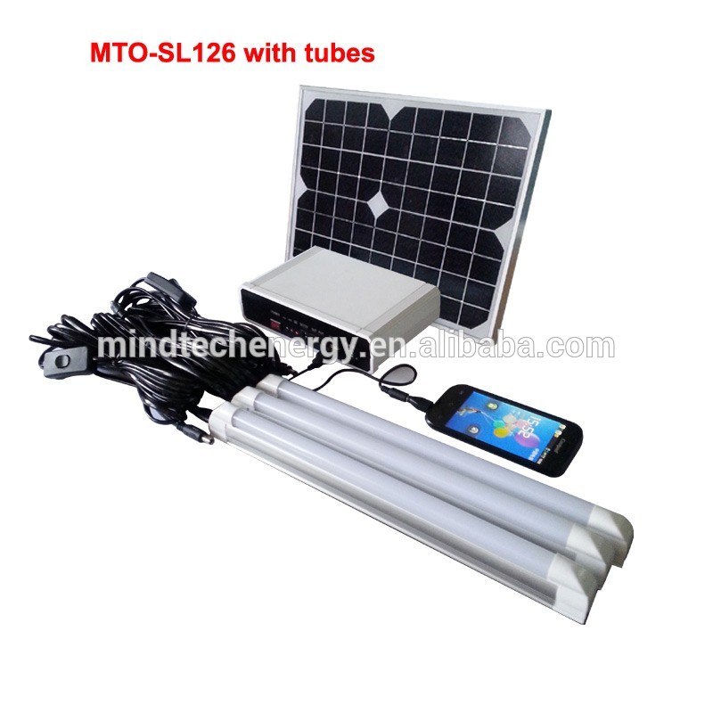 Portable 10watt led mini solar light kits DC 12V system