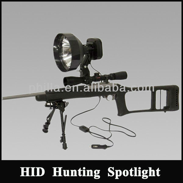 Portable HID Rifle Scope Mounted Spotlight for hunting shooting