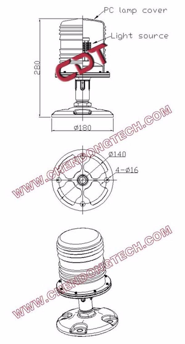 Special used in heliport and helipads LED light perimeter light