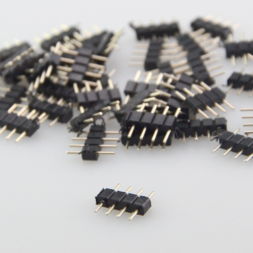 4 PIN RGB Connector Male to Female For LED SMD RGB 5050 3528 Strip BLACK