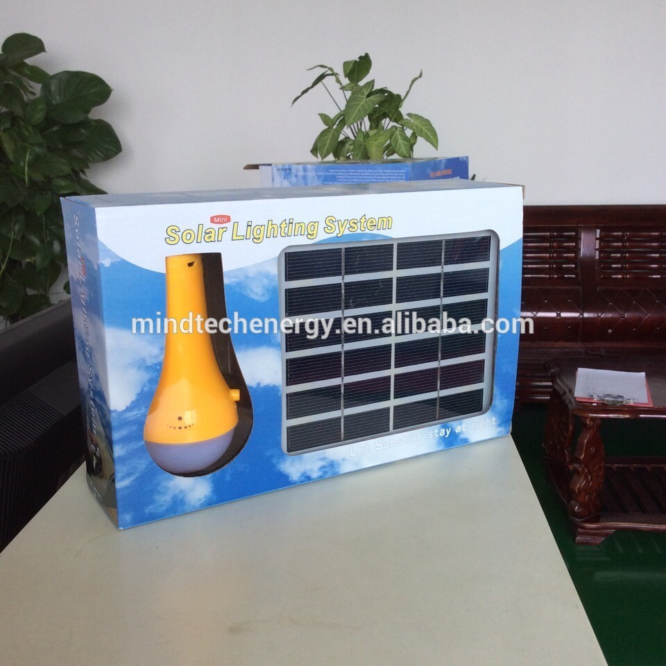 Wholesale cheap 5W portable solar powered lighting led torch light bulb