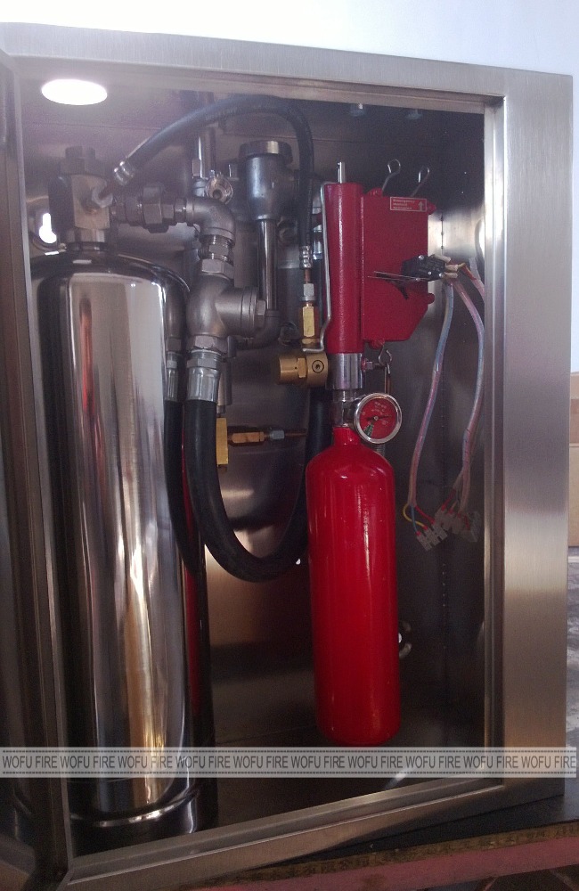 Double Cylinder Kitchen Fire-fighting suppression system