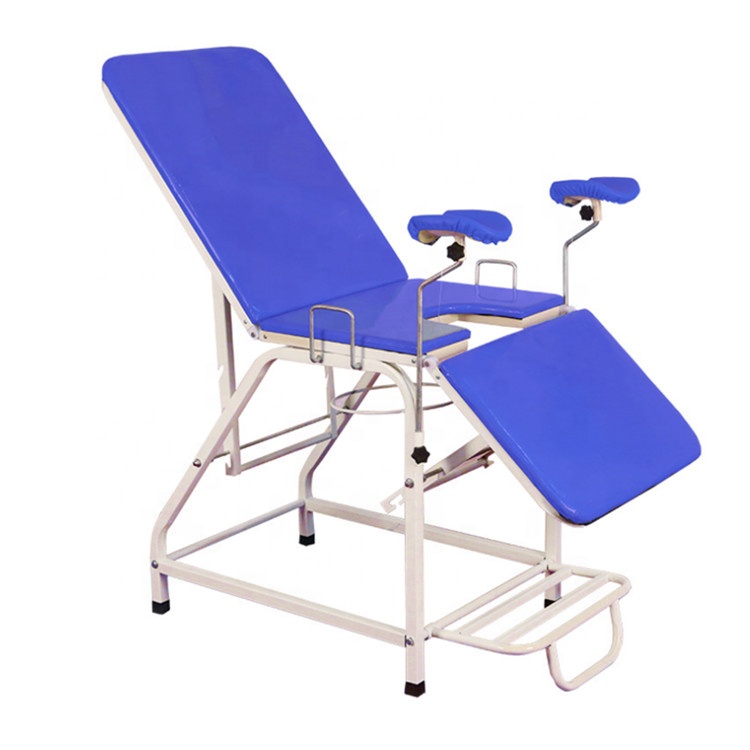 Cheap steel coating treatment table medical in hospital obstetric and gynecology examination couch