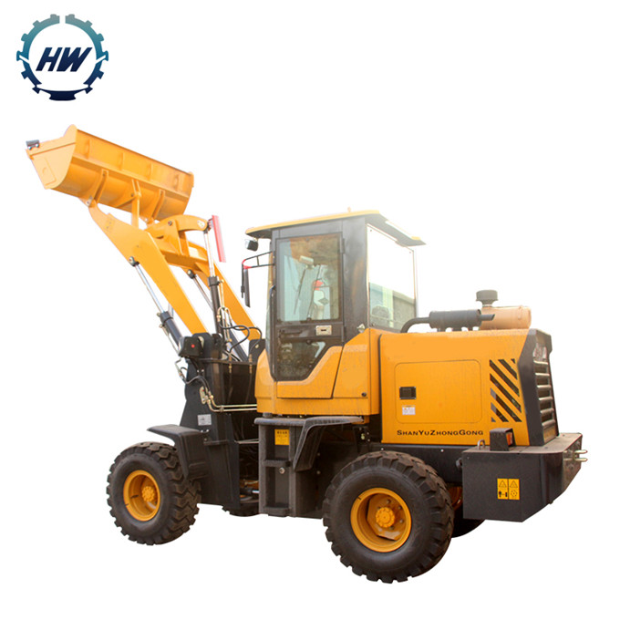 Small 1.8Ton loading weight wheels loader for sale