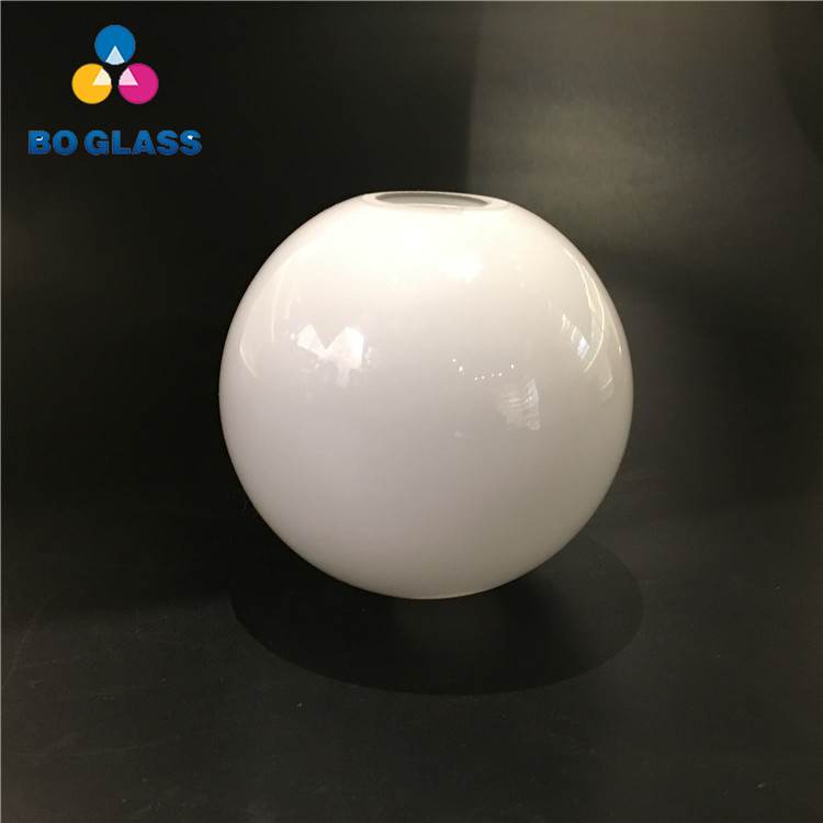 Hot Sale Blown Shiny Opal White Light Lampshade Cover Ball Glass Sphere