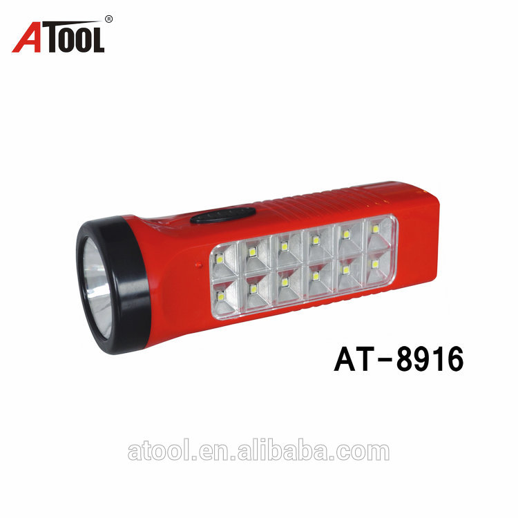 2017 ATOOL cheap price Led rechargeable plastic body torch with side light as desklamp