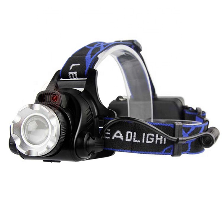 Outdoor Camping Head Torch LED Rechargeable Sensor Headlamp With ON/OFF Wave Hand