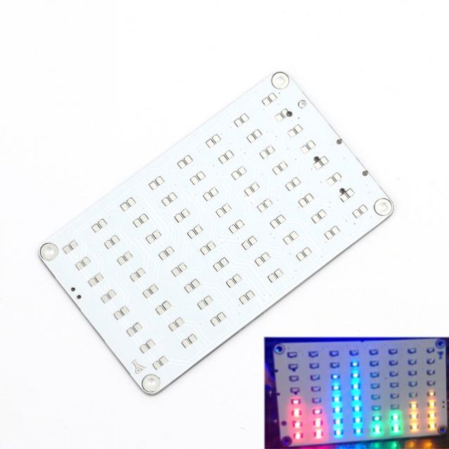 4 Colors 8x8 5v FFT Audio Spectrum Analyzer Audio Indicator Voice Control Matrix LED Red Blue Green Yellow Electronic