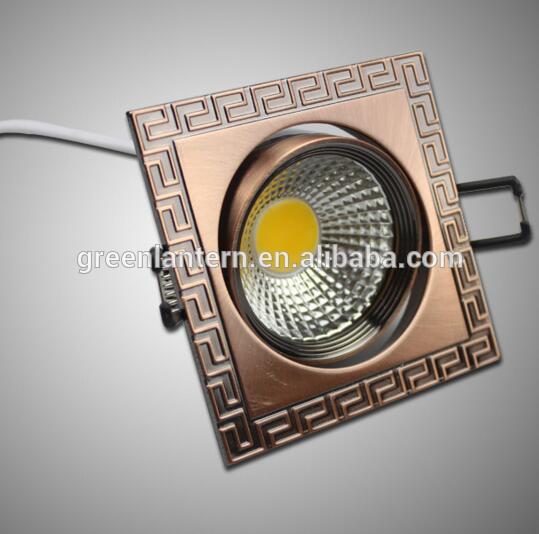 TUV copper square led ceiling light surface mounted cob led ceiling light