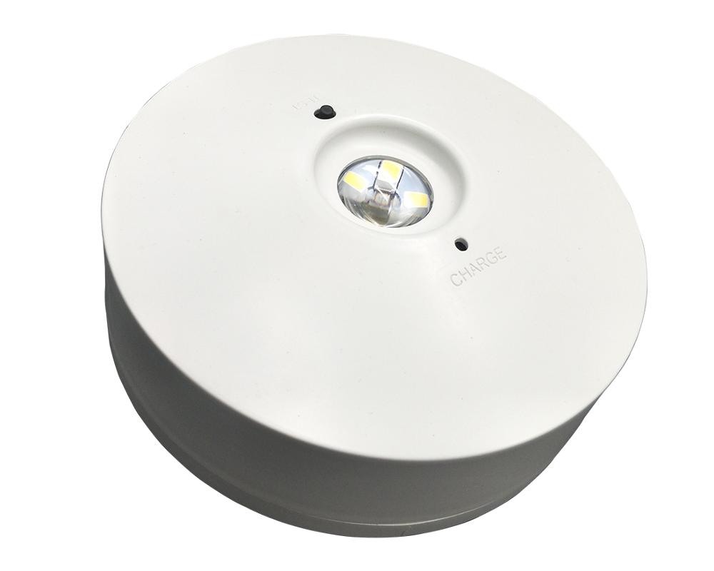 Test Button Round Plastic LED Emergency Light