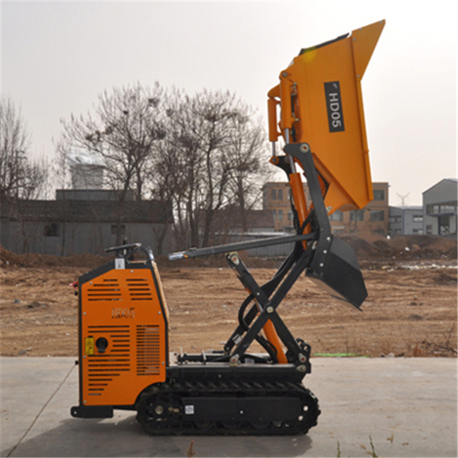 HD05 Model Mini Hydraulic Tracked Dumper Machine