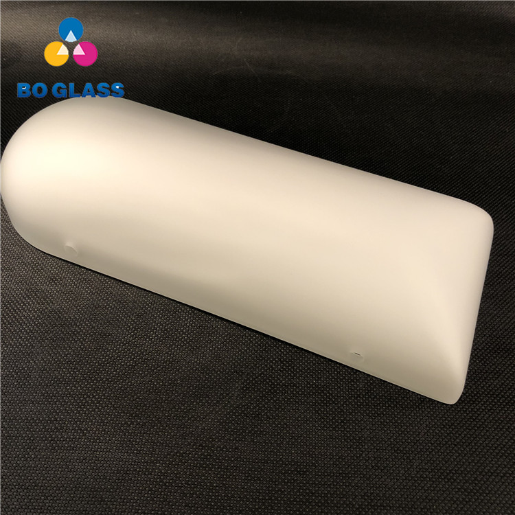 China Supplier Manual Blown Opal White Cylinder Glass Lamp Shade