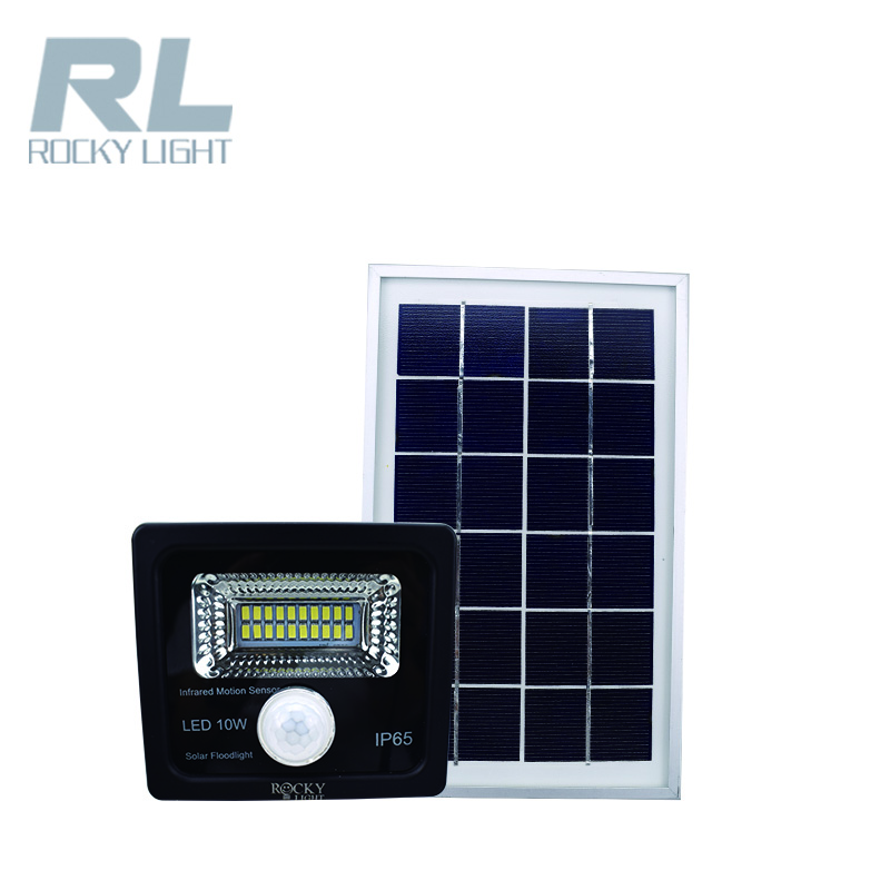 Solar infrared induction floodlight