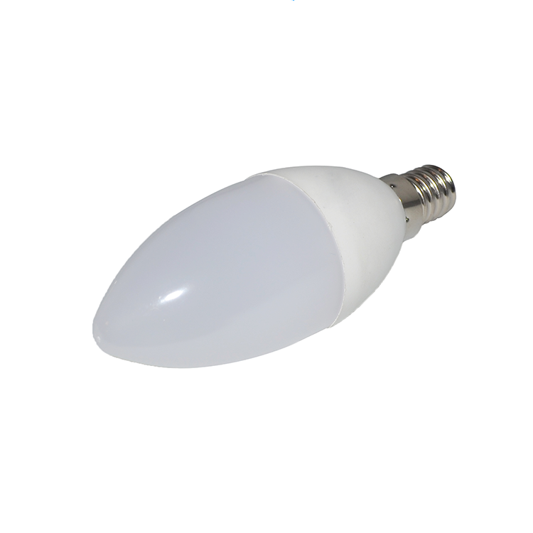 Cool white  5730 SMD aluminum plastic material e12/e14/e17 led bulb 2700k-6500k mini 3w led candle light for home