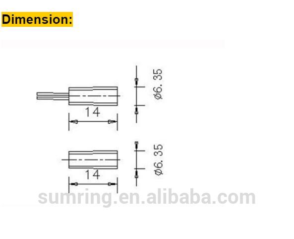 from China manufacture Recessed Security Alarm Contacts Magnetic Door Alarm