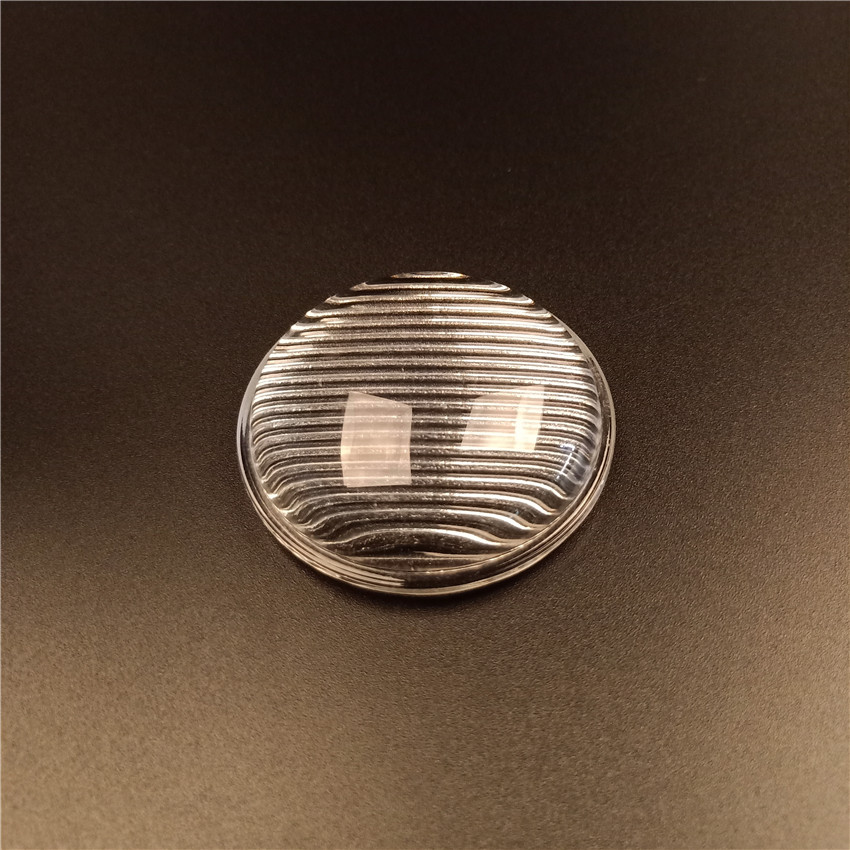 Factory pressed led borosilicate glass lens