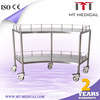 Medical Stainless Steel Instrument Cart with wheels