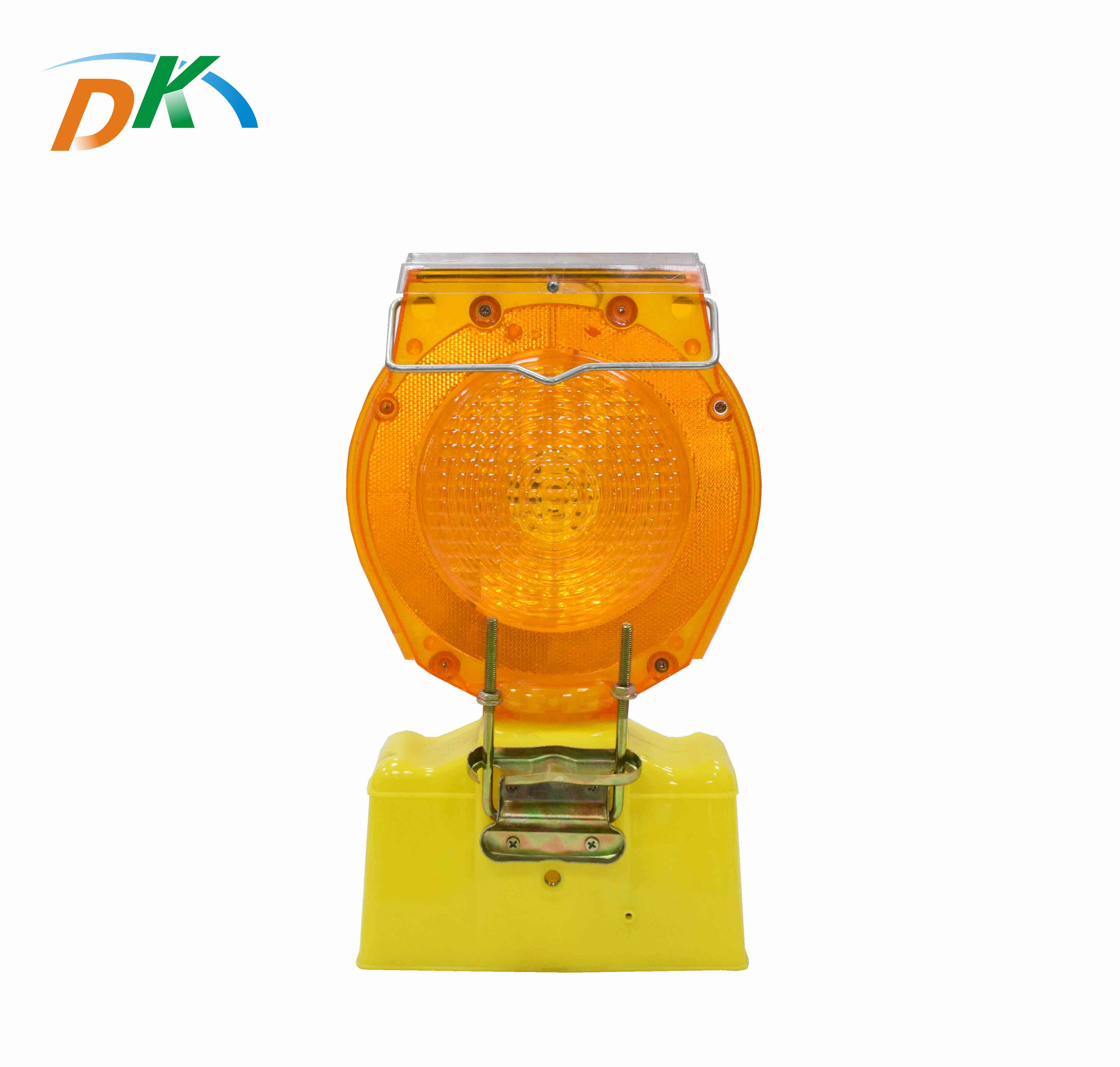 DK LED traffic warning Light yellow solar powered warning led flashing barricade lights