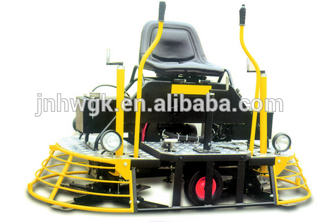 H Gaosoline power ride on vibrating concrete power trowel machine made in china